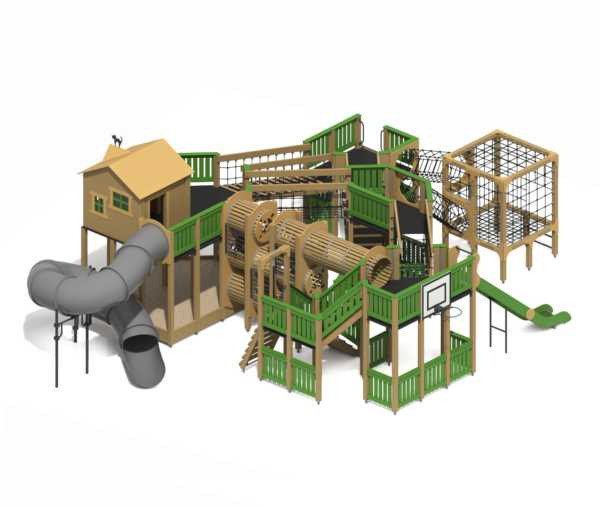 Игровой комплекс "Хижина в лесу"